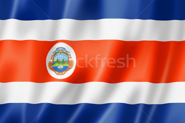 Costa Rican flag Stock photo © daboost