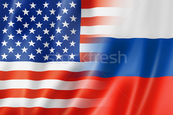 USA and Russia flag Stock photo © daboost
