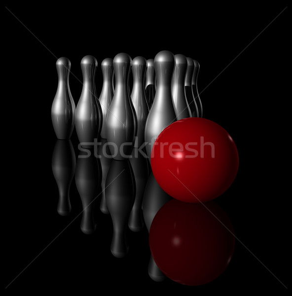 3D bowling Stock photo © daboost