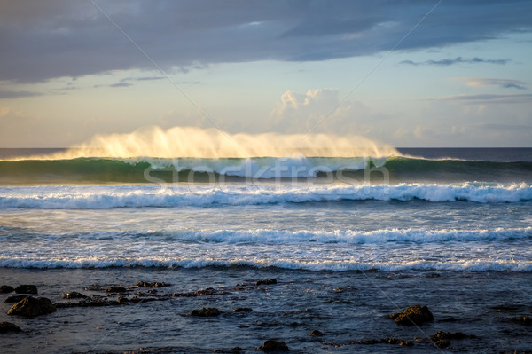 Ocean tramonto Pasqua isola acqua sole Foto d'archivio © daboost