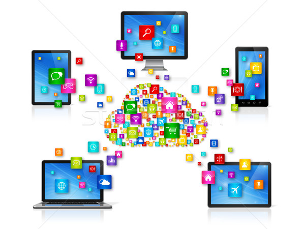Cloud Computing Network Stock photo © daboost