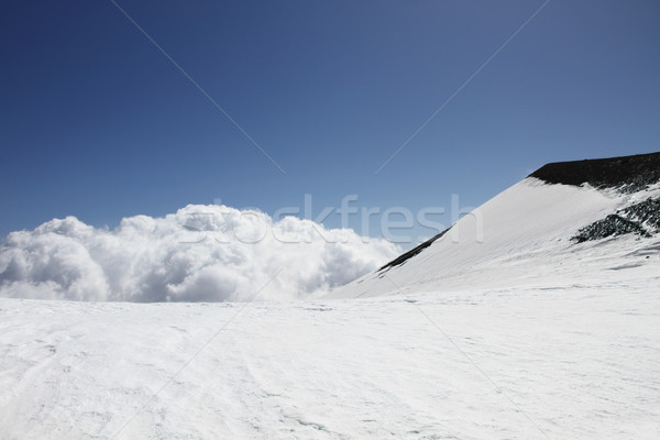Chmury wulkan sycylia Włochy charakter śniegu Zdjęcia stock © daboost