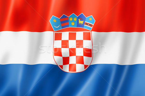 Croatian flag Stock photo © daboost