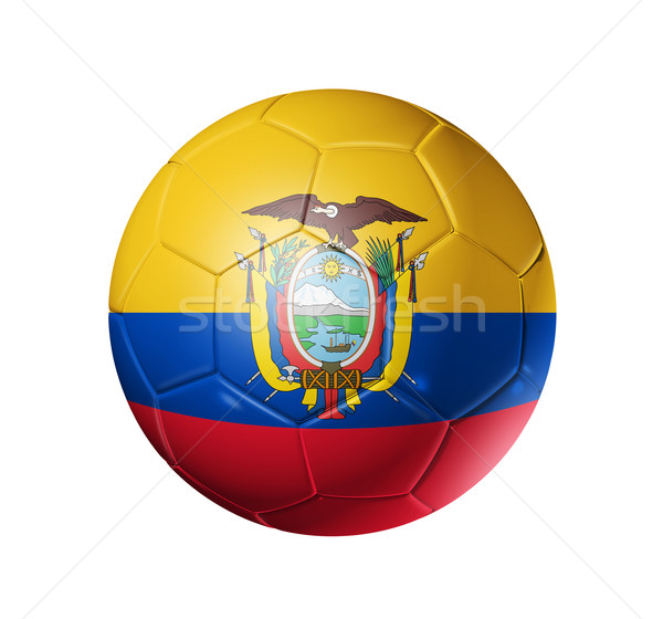 Soccer football ball with Ecuador flag Stock photo © daboost
