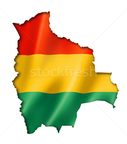 Bolivian flag map Stock photo © daboost