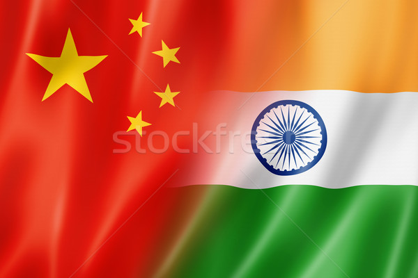 China and India flag Stock photo © daboost