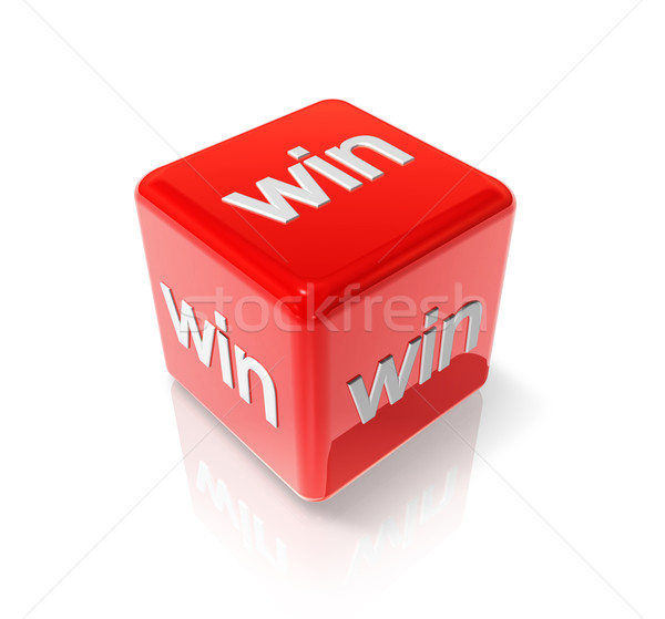 Win red dice Stock photo © daboost