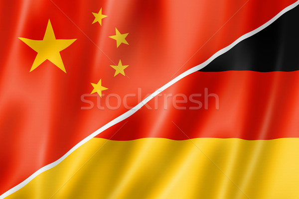 China and Germany flag Stock photo © daboost