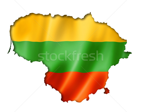 Lithuanian flag map Stock photo © daboost