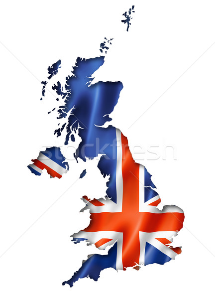 British flag map Stock photo © daboost