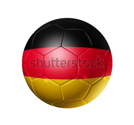Soccer football ball with Germany flag Stock photo © daboost