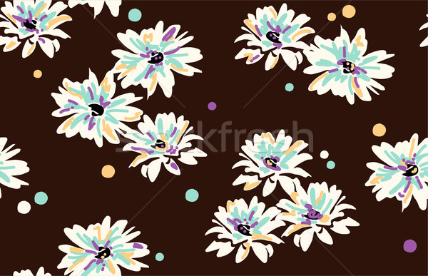 Vector naadloos patroon daisy bloemen Stockfoto © Dahlia