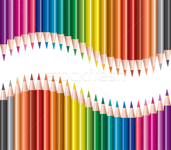 set of colored pencils Stock photo © Dahlia