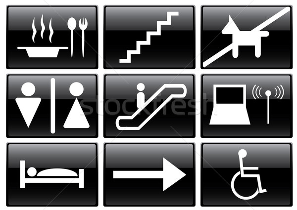 Stock photo: vector service signs