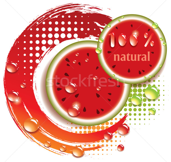 Vector abstract vers watermeloen natuur achtergrond Stockfoto © Dahlia