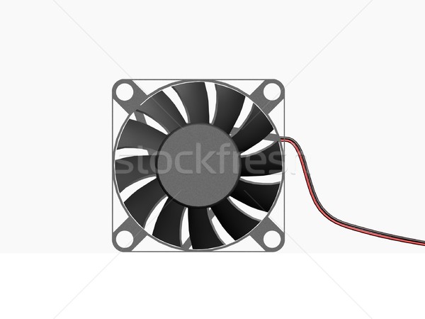 Számítógép ventillátor illusztráció technológia fekete hideg Stock fotó © daneel