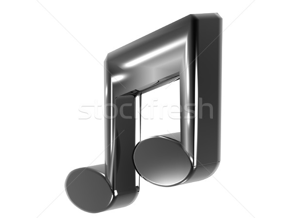 Hangjegyek illusztráció izolált fehér zene terv Stock fotó © daneel