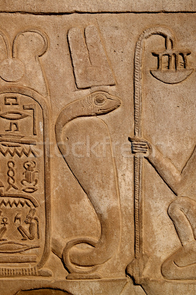 Oude architectuur Egypte achtergrond Stockfoto © daneel