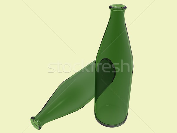 Green glass bottles Stock photo © daneel