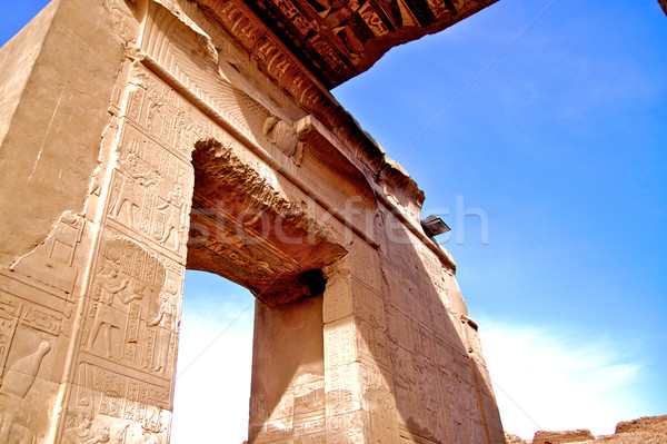 Oude architectuur Egypte achtergrond Stockfoto © daneel