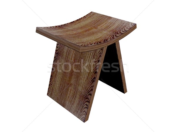 Eski ahşap sandalye örnek ev sandalye dinlenmek Stok fotoğraf © daneel