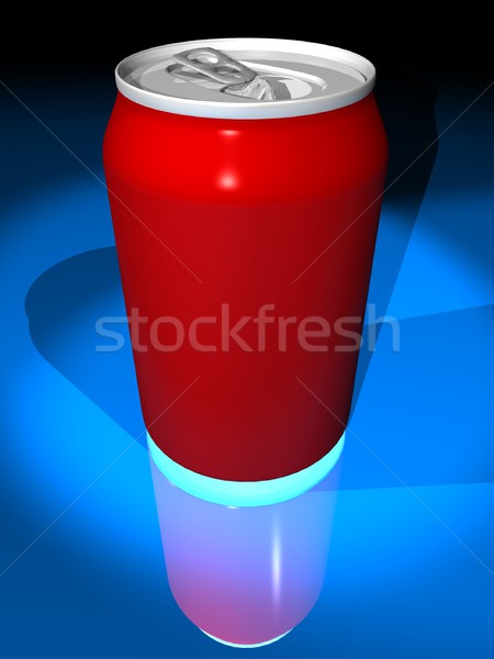 üdítős doboz illusztráció piros fém ital fehér Stock fotó © daneel