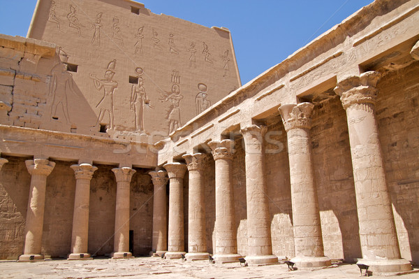 Oude architectuur Egypte achtergrond Stockfoto © daneel