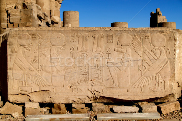 Oude architectuur Egypte achtergrond Stockfoto © daneel