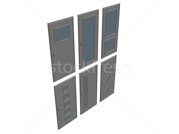Сток-фото: двери · коллекция · иллюстрация · дома · аннотация · дизайна