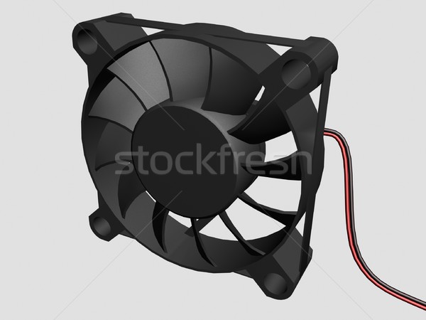 Számítógép ventillátor illusztráció technológia fekete hideg Stock fotó © daneel
