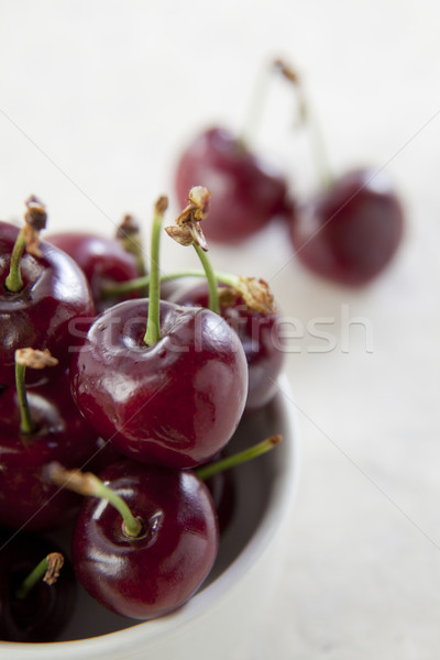 Ciotola ciliegie fresche dolce Berry Foto d'archivio © danienel