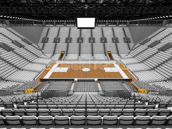 3d визуализации красивой спортивных арена баскетбол белый Сток-фото © danilo_vuletic