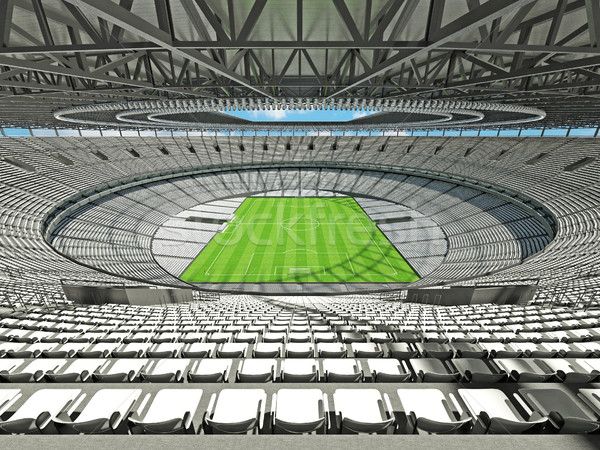 Rendering 3d calcio calcio stadio bianco cento Foto d'archivio © danilo_vuletic