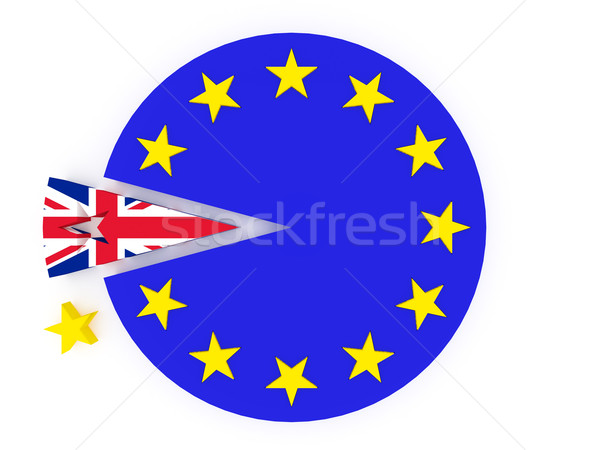 Brexit - United Kingdom departs from European Union - 3D render Stock photo © danilo_vuletic