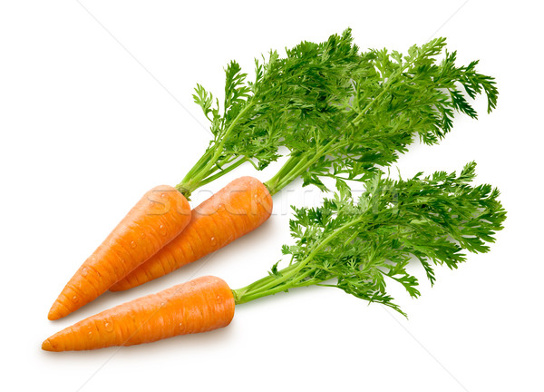 Karotten isoliert weiß Essen Anlage Karotte Stock foto © danny_smythe