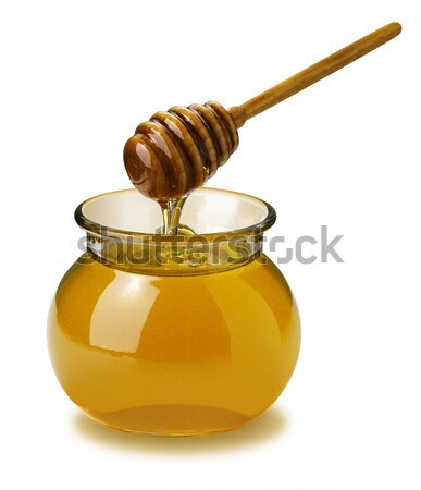 Miel jar aislado blanco alimentos abeja Foto stock © danny_smythe