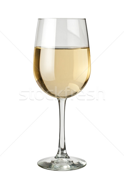 Vino blanco vidrio aislado blanco beber líquido Foto stock © danny_smythe