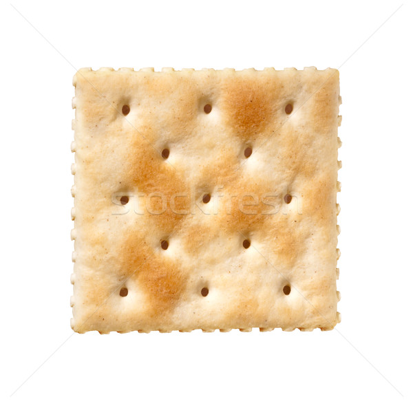 Saltine Cracker isolated on white Stock photo © danny_smythe