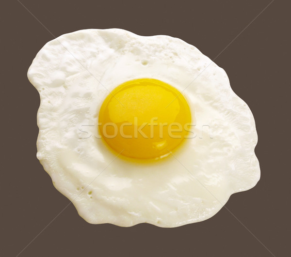 Cocido huevo aislado desayuno blanco macro Foto stock © danny_smythe