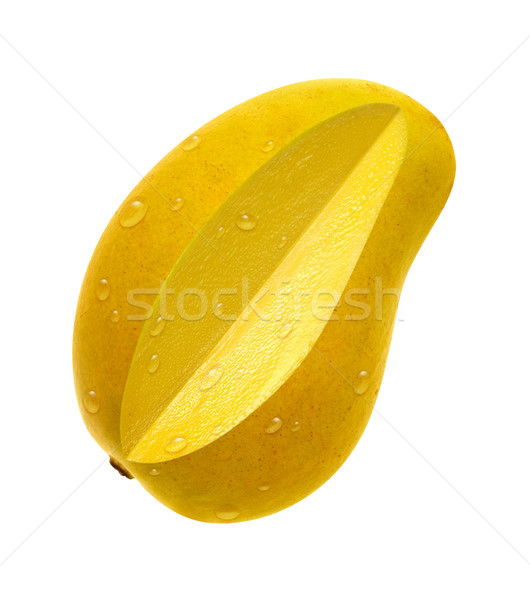 Mango rebanada aislado alimentos tropicales Foto stock © danny_smythe