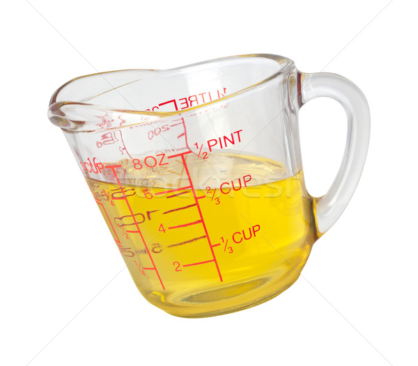 Cooking Oil in Measuring Cup with a clipping path Stock photo © danny_smythe