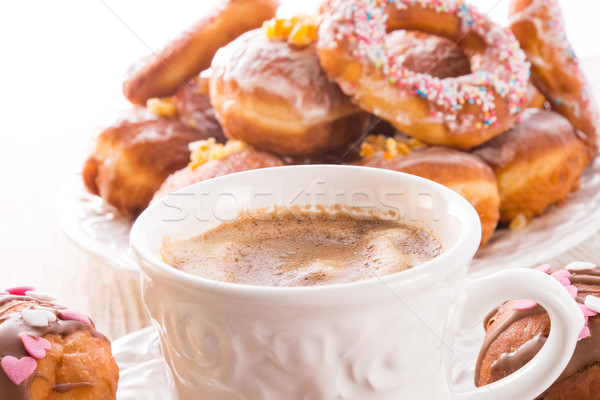 bismarck doughnuts on a plate Stock photo © Dar1930