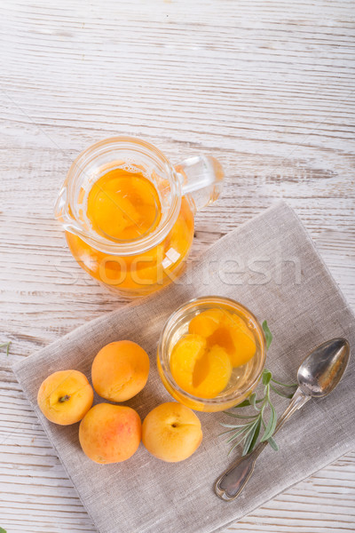 Vruchten cocktail glas achtergrond drinken ontbijt Stockfoto © Dar1930