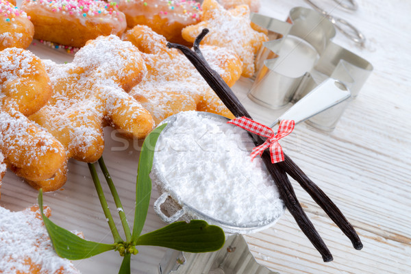 Foto d'archivio: Ciambella · salute · cioccolato · colazione · anello · bianco