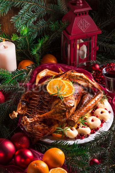 Weihnachten Ente Licht Küche Vogel Huhn Stock foto © Dar1930