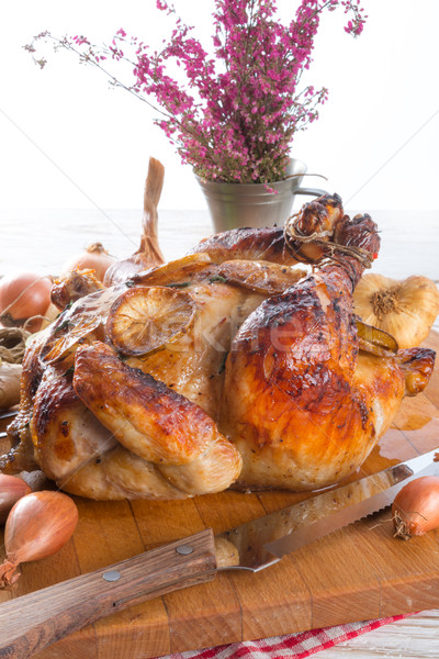 roasted chickens Stock photo © Dar1930