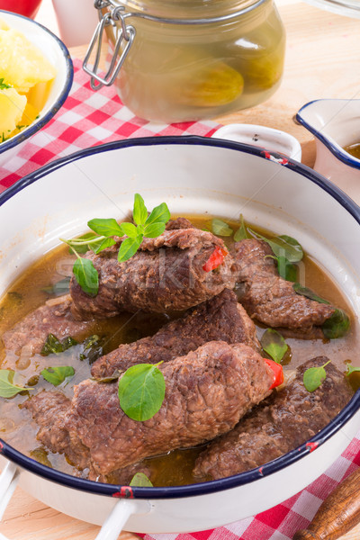  beef rouladen Stock photo © Dar1930