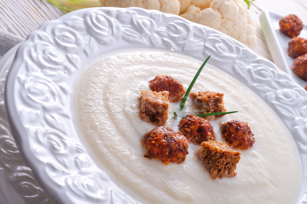 商业照片 菜花 奶油·汤 食品·鱼·家