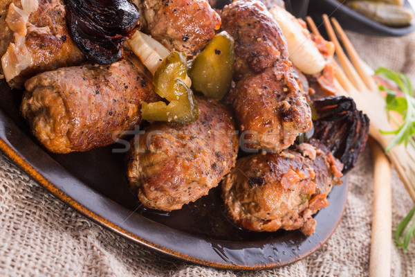 meat beefs olive Stock photo © Dar1930