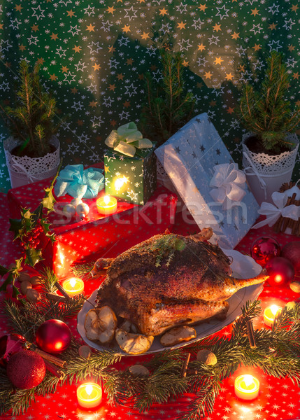 Christmas goose Stock photo © Dar1930